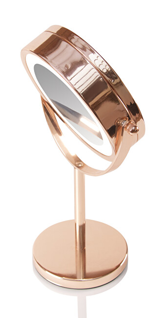 Oboustranné kosmetické zrcátko (Rose Gold Mirror)