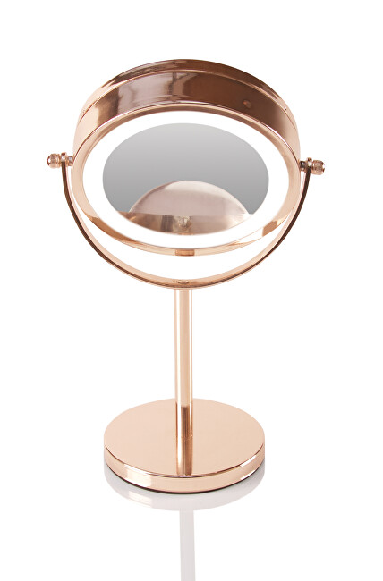 Oboustranné kosmetické zrcátko (Rose Gold Mirror)