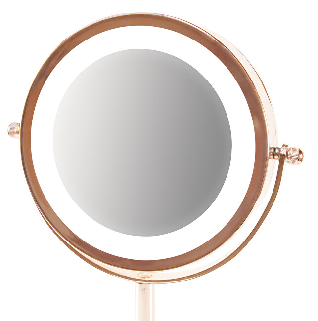 Oboustranné kosmetické zrcátko (Rose Gold Mirror)