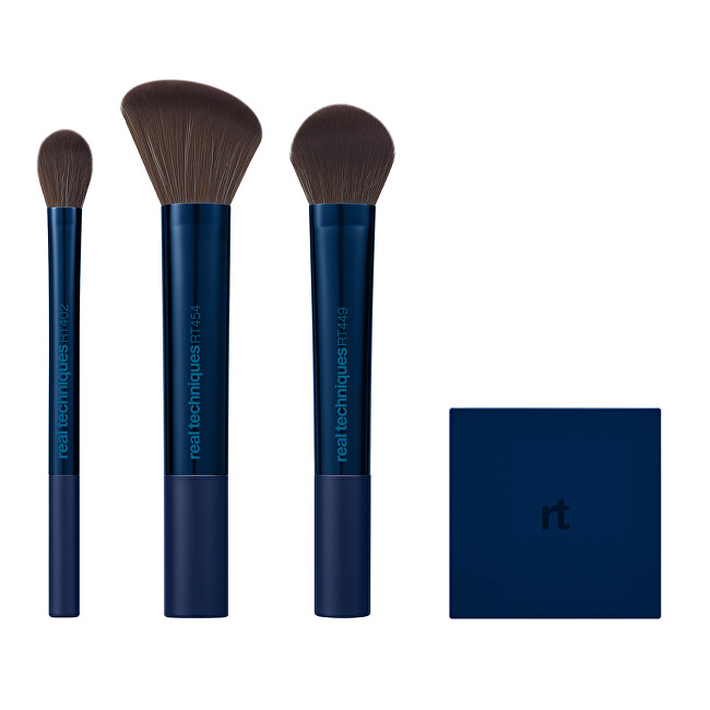 Real Techniques Sada štětců a zrcátka Blush & Glow