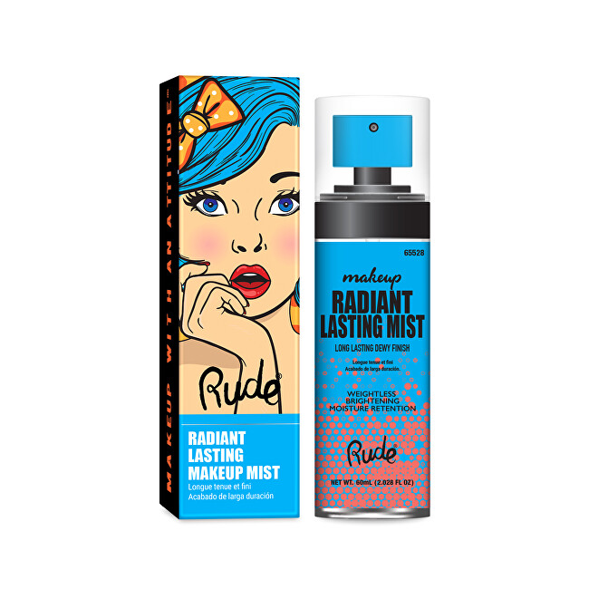 RUDE® Cosmetics Fixační sprej na make-up Radiant Lasting Makeup Mist 60 ml