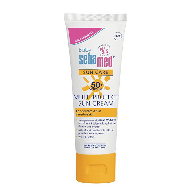 Sunscreen without perfume OF 50+ Baby (Multi Protect Sun Cream) 75 ml