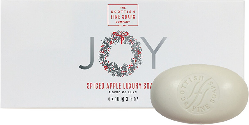 Scottish Fine Soaps Darčeková sada luxusných tuhých mydiel Spiced Apple (Luxurious Soap Gift Set)