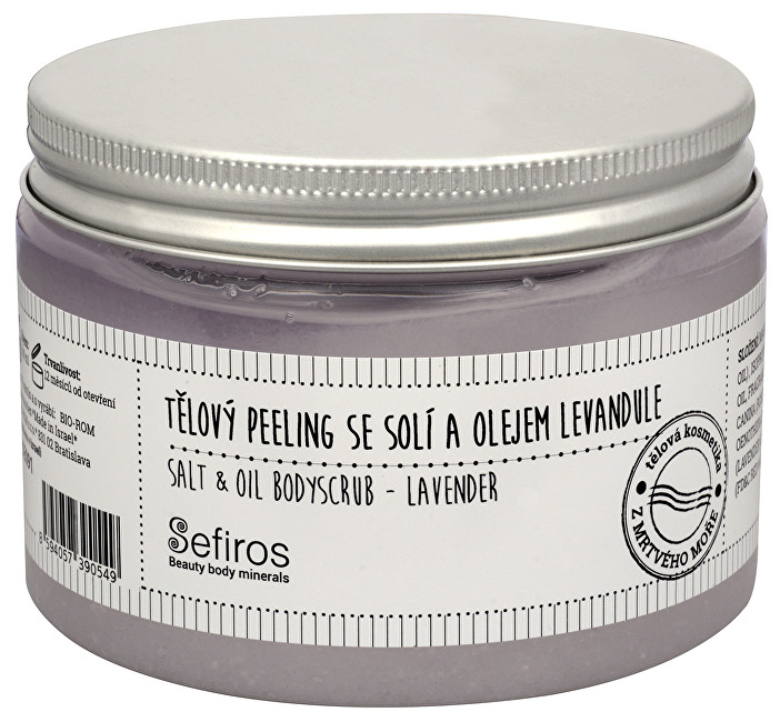 Sefiross Tělový peeling se solí a olejem Levandule (Salt & Oil Bodyscrub) 300 ml