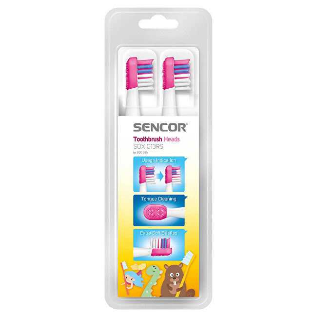 Náhradní hlavice pro dětské sonické zubní kartáčky SOC 091x SOX 013RS