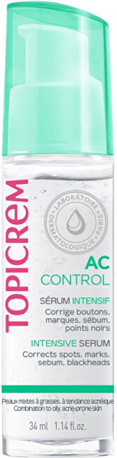 Topicrem Intenzivní noční sérum pro smíšenou až mastnou pleť AC Control (Intensive Serum) 34 ml