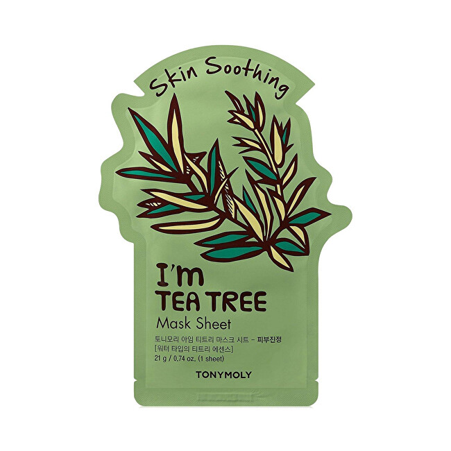 Tony Moly Uklidňující plátýnková maska I`m Tea Tree (Skin Soothing Mask Sheet) 21 ml