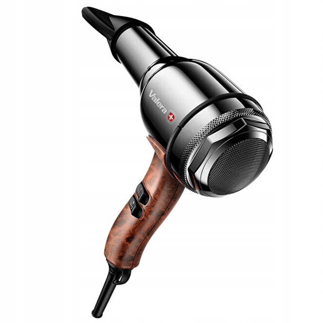 Profesionální fén na vlasy Swiss Steel-Master "Digital" Black Chrome