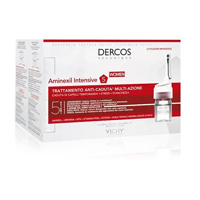 Multiúčelová kúra proti vypadávání vlasů pro ženy Dercos Aminexil 5 21 x 6 ml