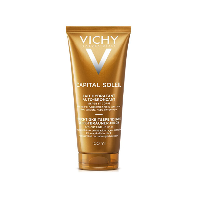 Vichy Hydratační samoopalovací mléko na obličej a tělo Capital Soleil Auto Bronzant (Moisturizing Milk Face and Body) 100 ml
