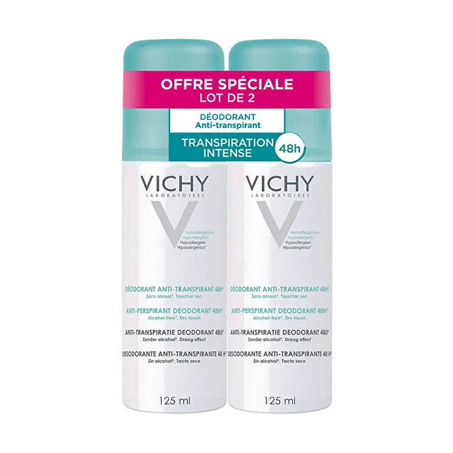 Vichy Sada antiperspirantů ve spreji 2 x 125 ml