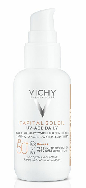 Vichy Tónovaný fluid bránící fotostárnutí SPF50+ Capital Soleil UV-Age Daily (Fluid) 40 ml