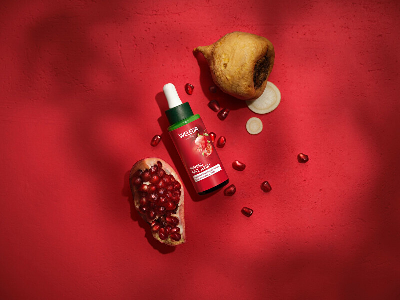 Zpevňující sérum s granátovým jablkem a maca peptidy (Firming Face Serum) 30 ml