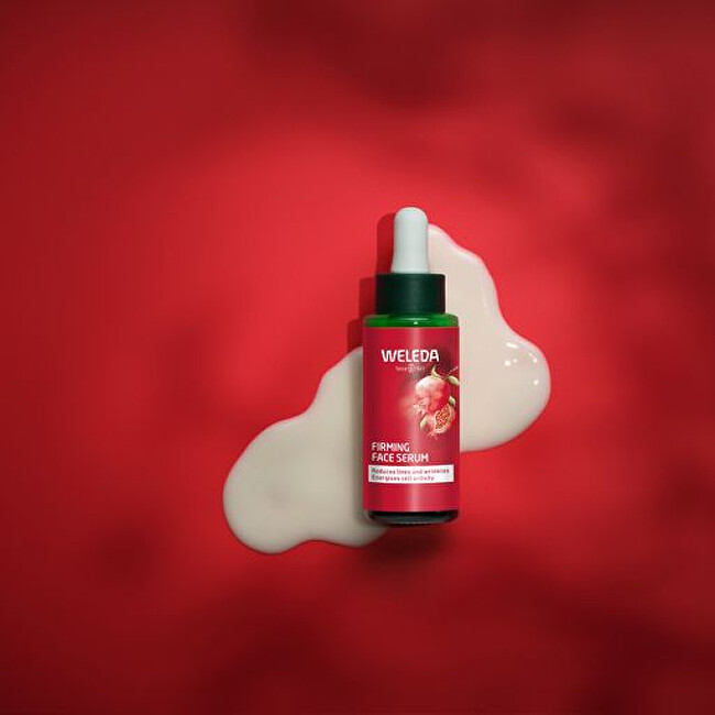Zpevňující sérum s granátovým jablkem a maca peptidy (Firming Face Serum) 30 ml