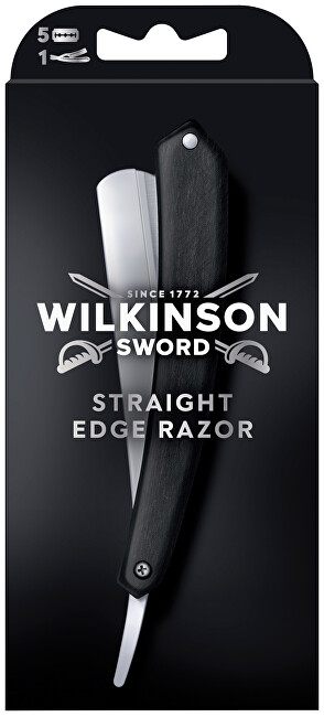 Břitva Cut Throat + náhradní žiletky Double Edge Blades 5 ks