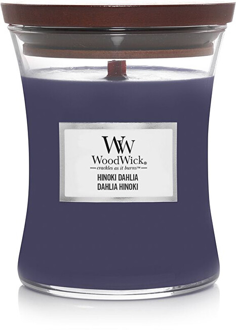 WoodWick Vonná svíčka váza Hinoki Dahlia 275 g