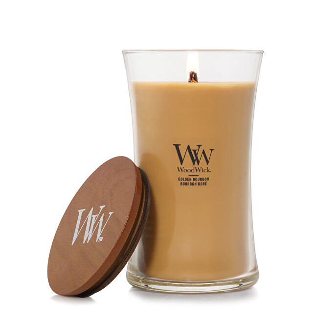 WoodWick Vonná svíčka váza velká Golden Bourbon 609,5 g