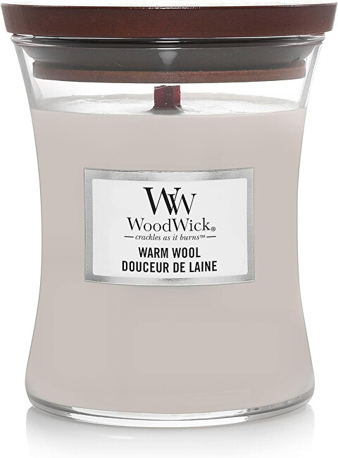 WoodWick Vonná svíčka váza Warm Wool 275 g