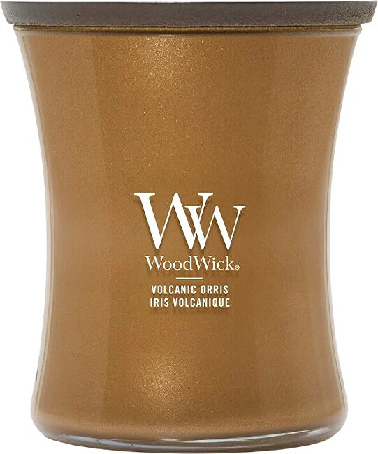 WoodWick Vonná svíčka střední Precious Metals Volkanic Orris 275 g