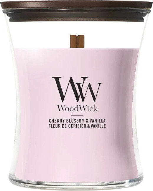 WoodWick Vonná svíčka váza střední Cherry Blossom & Vanilla 275 g