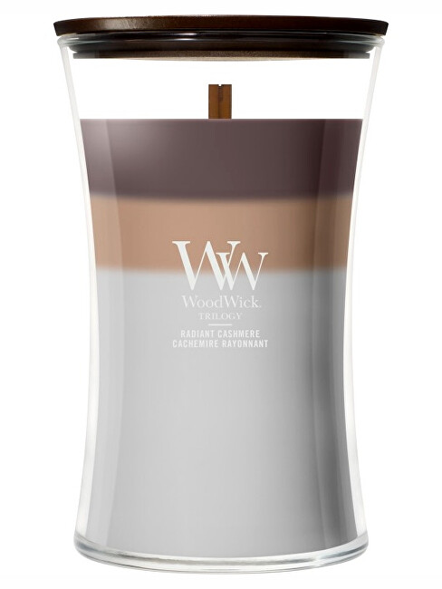 WoodWick Vonná svíčka váza velká Trilogy Radiant Cashmere 609,5 g