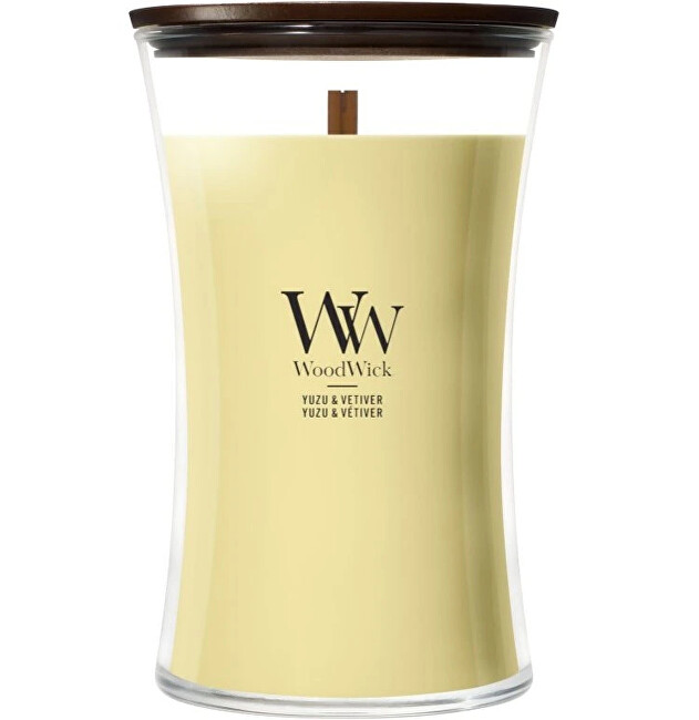 WoodWick Vonná svíčka váza velká Yuzu & Vetiver 609,5 g