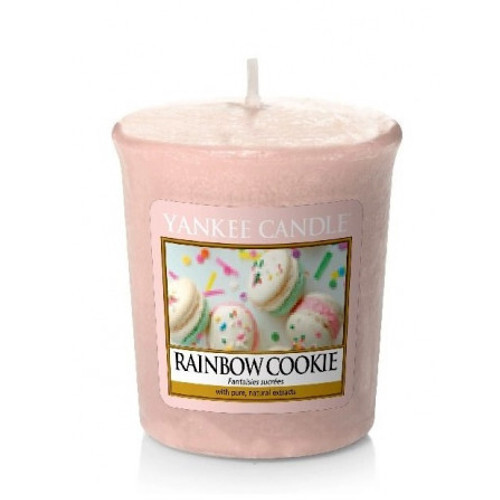 Yankee Candle Aromatická votivní svíčka Duhové makronky (Rainbow Cookie) 49 g