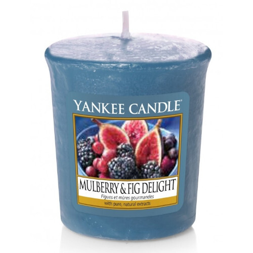 Yankee Candle Aromatická votivní svíčka Mulberry & Fig Delight 49 g