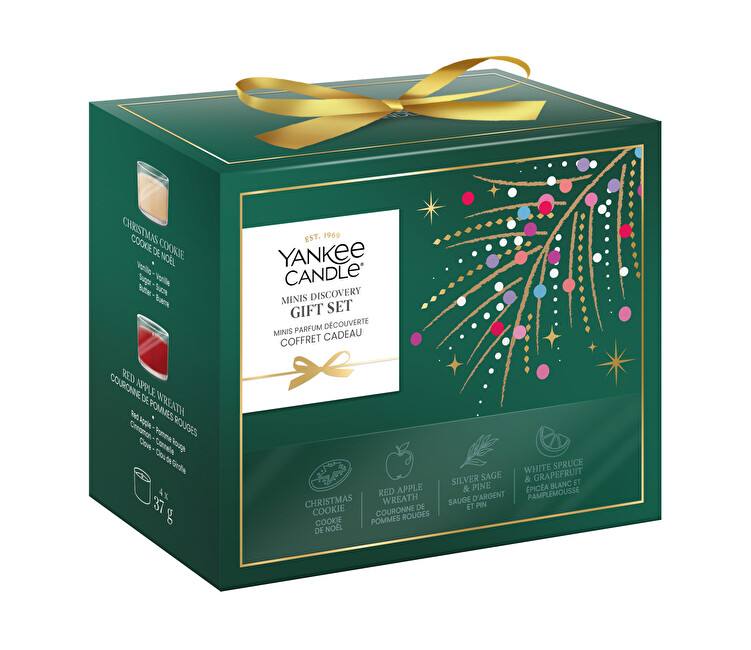 Yankee Candle Vánoční sada votivních svíček ve skle