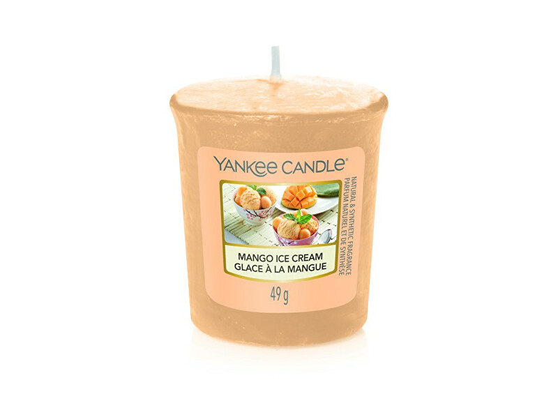Yankee Candle Aromatická votivní svíčka Mango Ice Cream 49 g