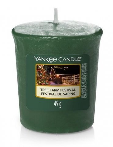 Yankee Candle Aromatická votivní svíčka Tree Farm Festival 49 g