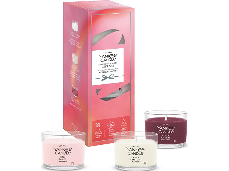 Votive candle gift set 3 x