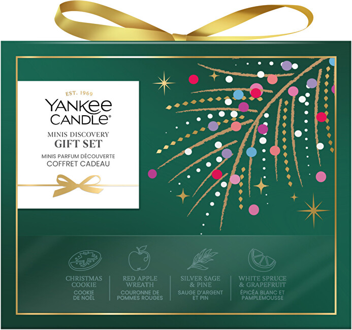 Yankee Candle Vánoční sada votivních svíček ve skle