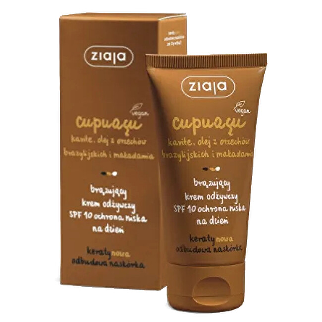 Self-tanning day cream SPF 10 Cupuacu 50 ml