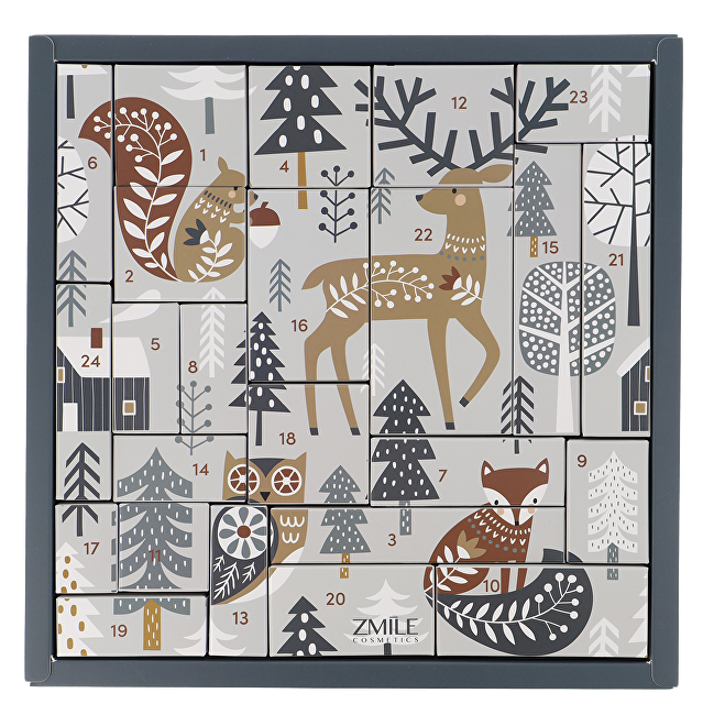 ZMILE COSMETICS Adventní kalendář Square Scandic Wildlife