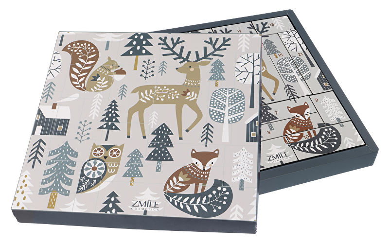 ZMILE COSMETICS Adventní kalendář Square Scandic Wildlife