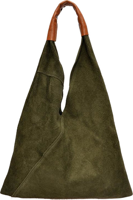 Anna Luchini Dámská kožená kabelka Hobo AL 8166 Verde