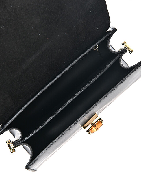Anna Luchini Dámská kožená crossbody kabelka AL3145T Nero