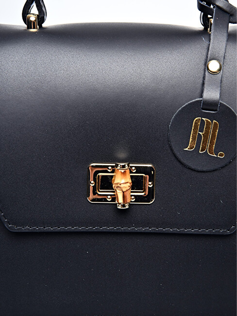 Anna Luchini Dámská kožená crossbody kabelka AL3145T Nero