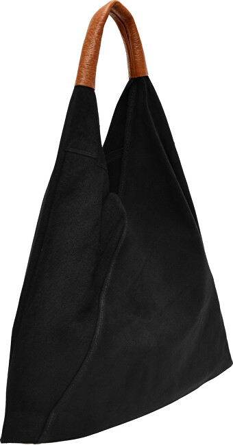 Anna Luchini Dámská kožená kabelka Hobo AL 8166 Nero