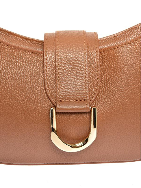 Anna Luchini Dámská kožená kabelka Banana Bag AL1912T Cognac