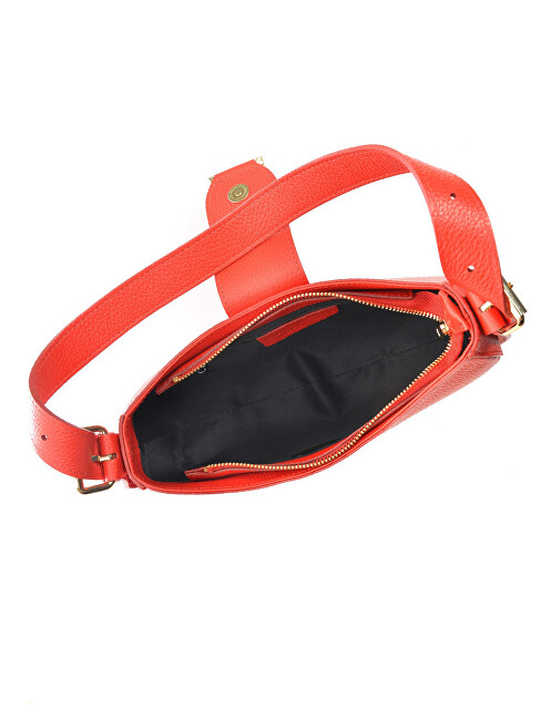 Anna Luchini Dámská kožená kabelka Banana Bag AL1912T Rosso
