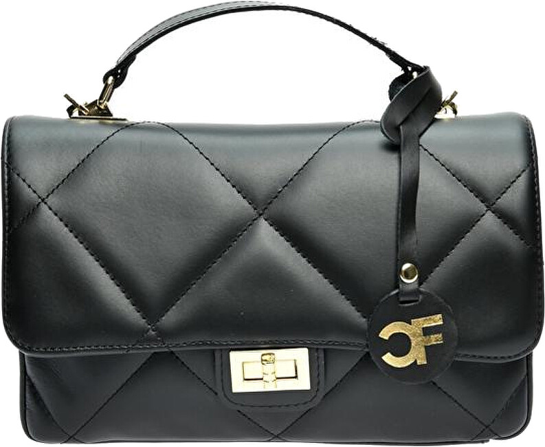 Dámská kožená crossbody kabelka CF2211 Nero