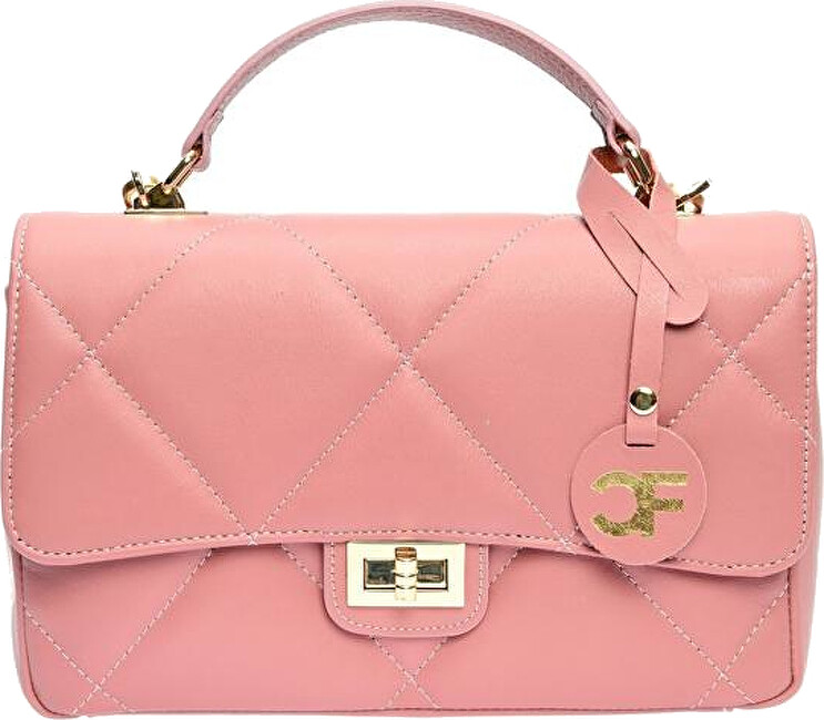 Dámská kožená crossbody kabelka CF2211 Rosa Scuro