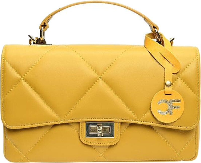 Carla Ferreri Dámská kožená crossbody kabelka CF2211 Senape