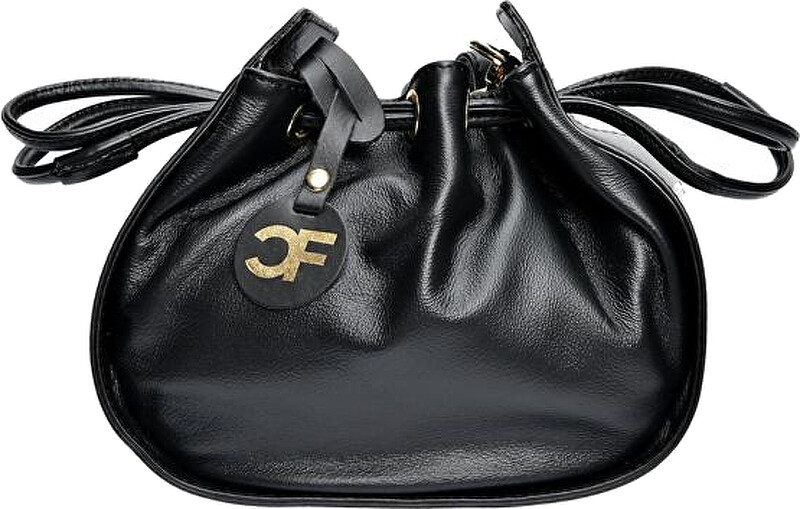 Dámská kožená crossbody kabelka CF2221 Nero
