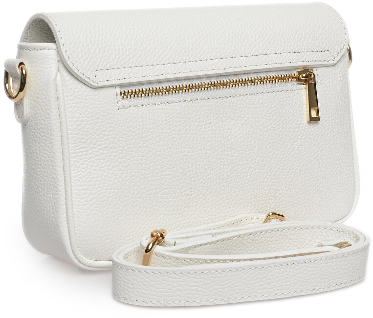 Dámská kožená crossbody kabelka CF1948T Bianco