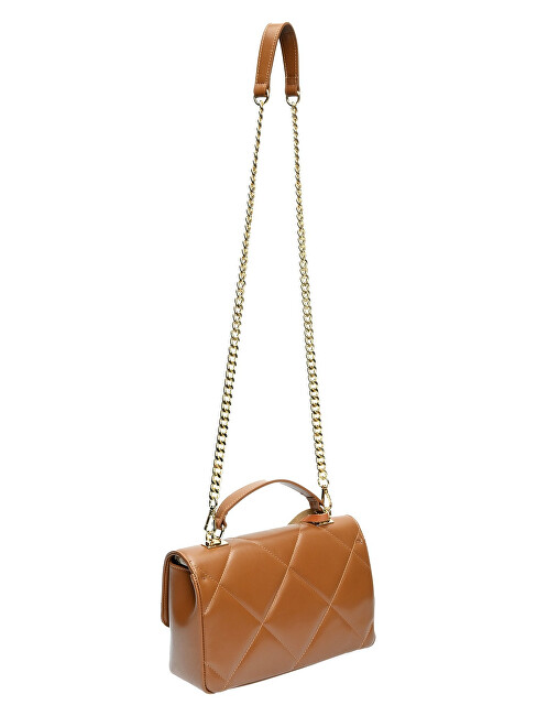 Dámská kožená crossbody kabelka CF2211 Cognac