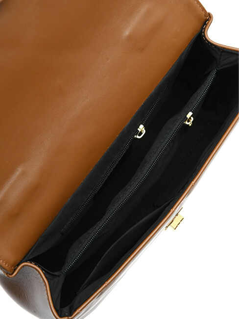 Dámská kožená crossbody kabelka CF2211 Cognac