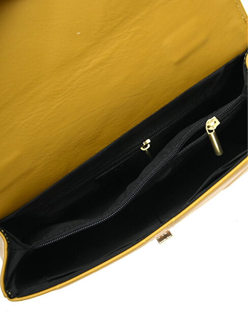 Carla Ferreri Dámská kožená crossbody kabelka CF2211 Senape